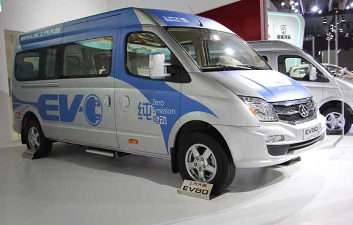 EV80純電輕客參展車型外觀